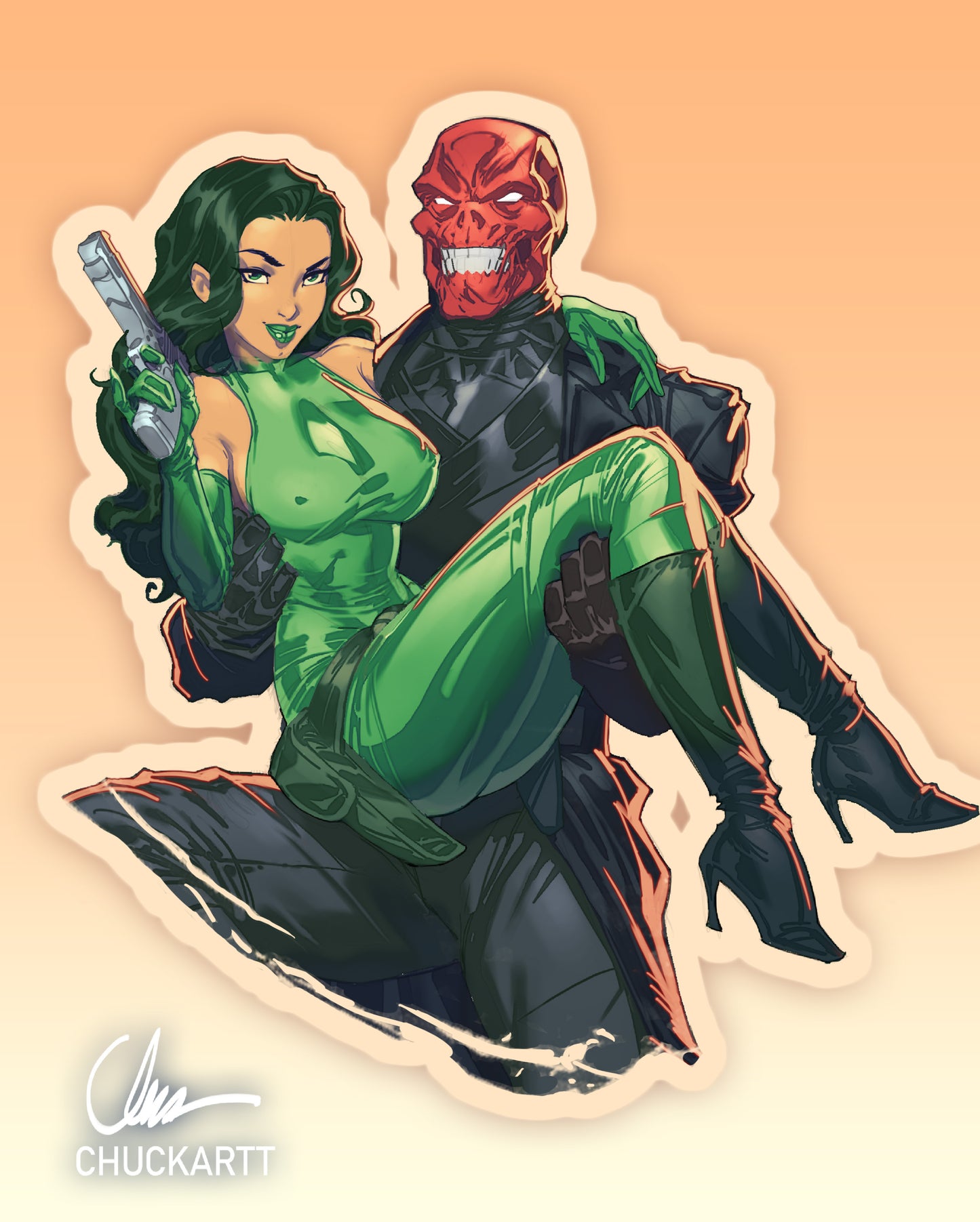 ***Limited Madame Hydra Red Skull Sticker***