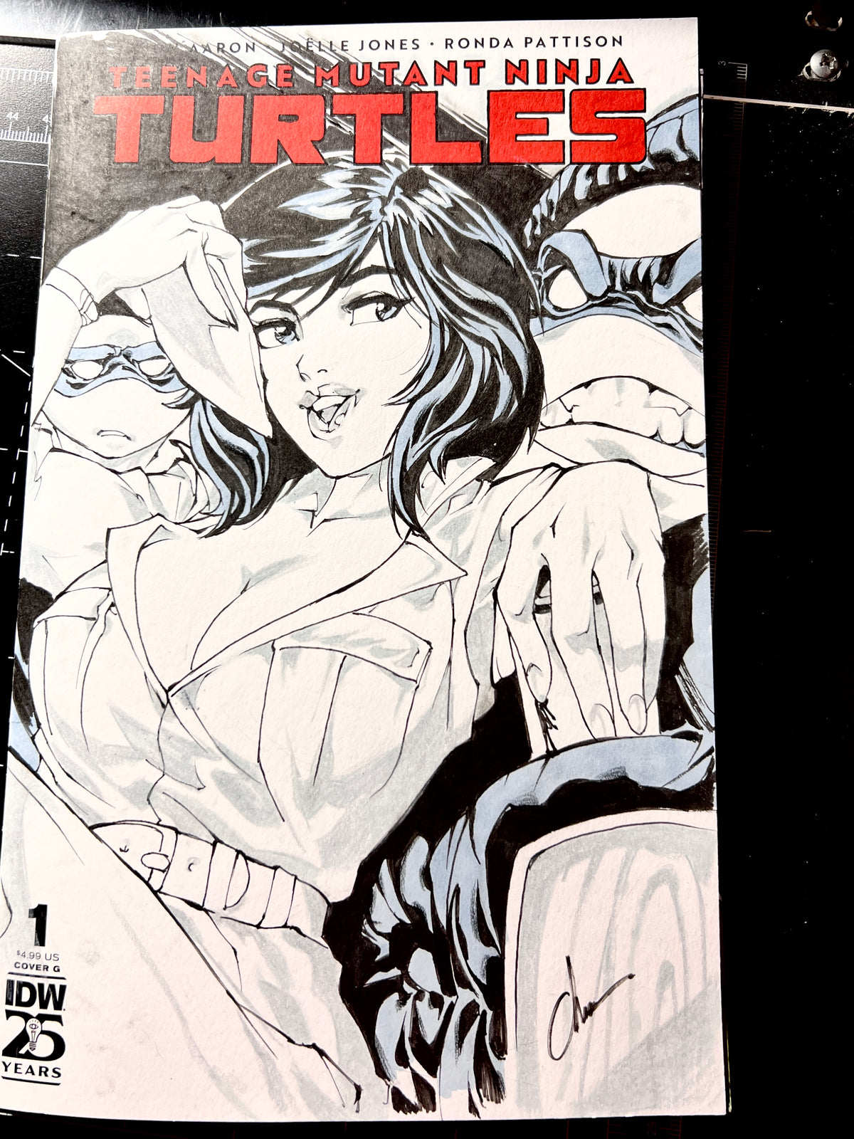 ****  original April TMNT sketch cover*****