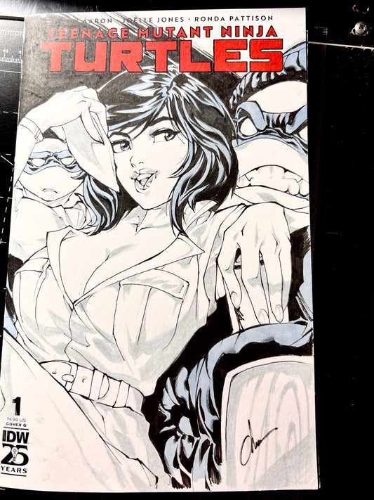 ****  original April TMNT sketch cover*****