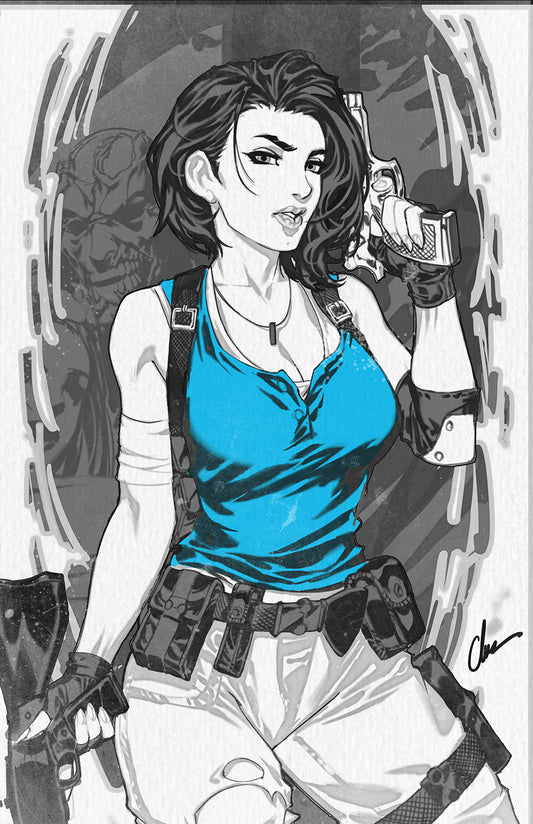 ****  Jill Valentine Deceased SFW/ NSFW pencil/ink Original Art*****