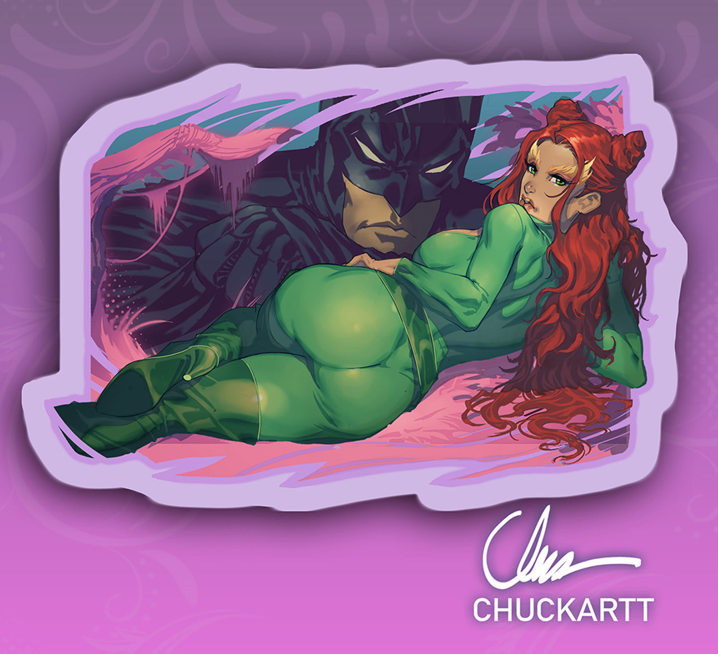 ***Batman Poison Ivy Stickers***