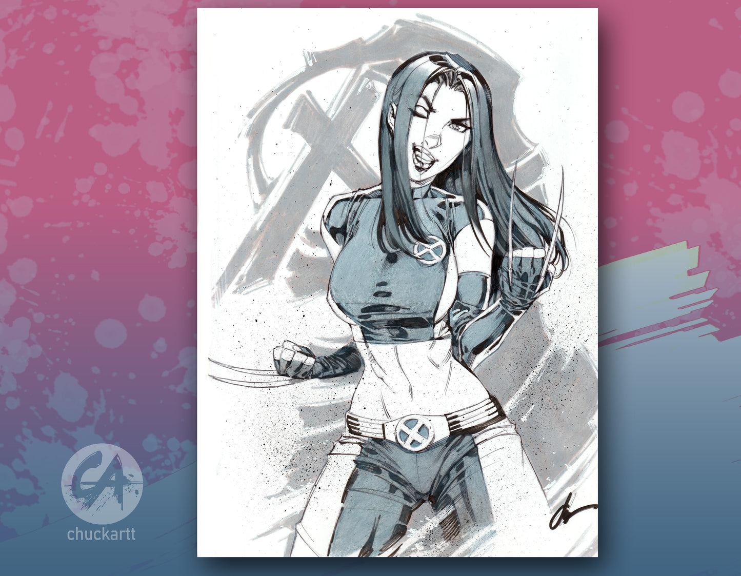 ***Original Art*** X-23 Alt And NSFW Inked Artwork