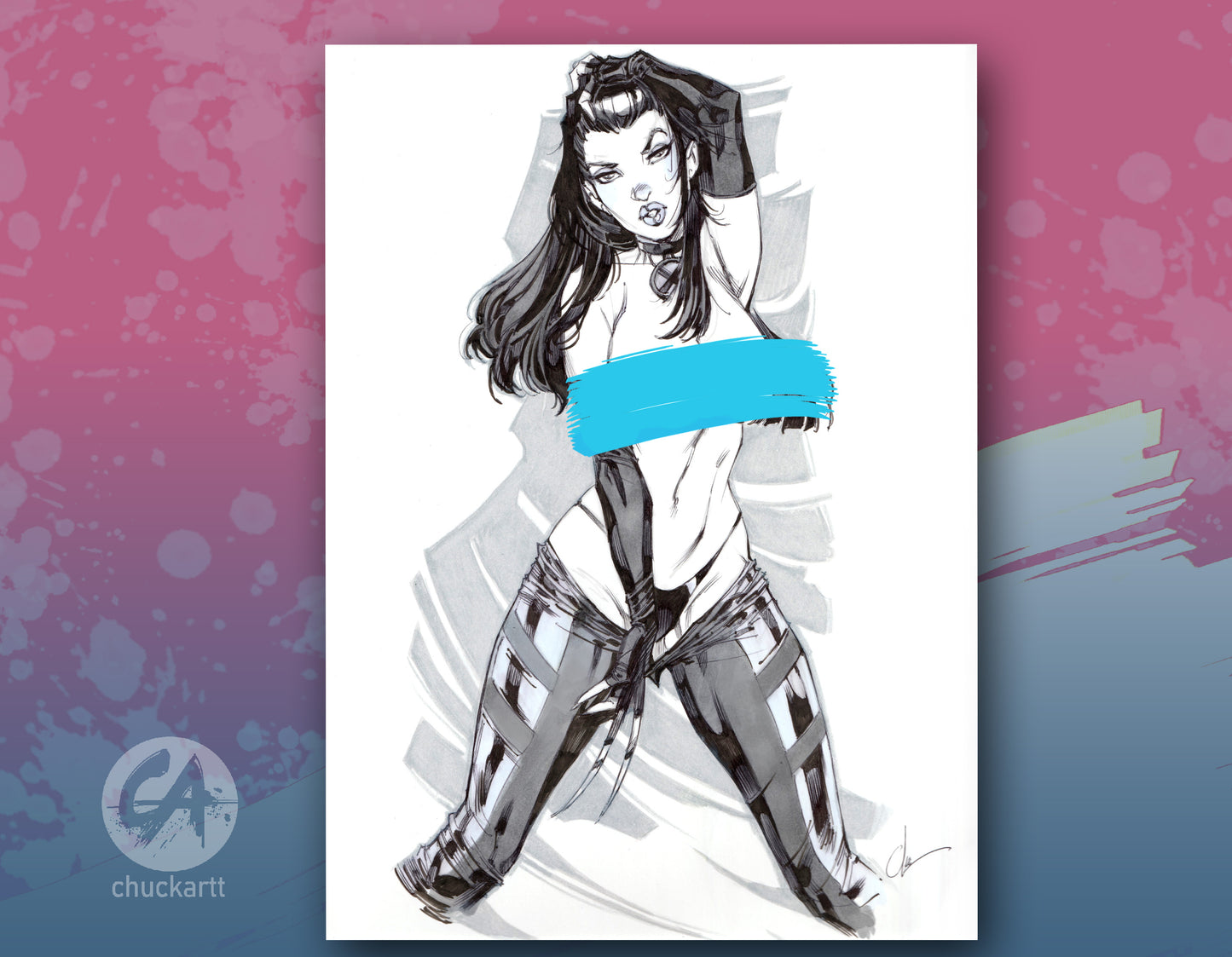 ***Original Art*** X-23 Alt And NSFW Inked Artwork